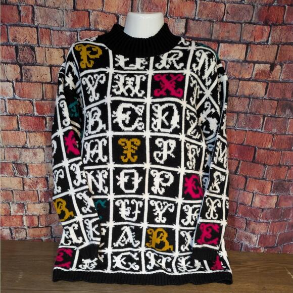 Vintage 80's Glamour Knit Sweater Size M - Picture 6 of 6